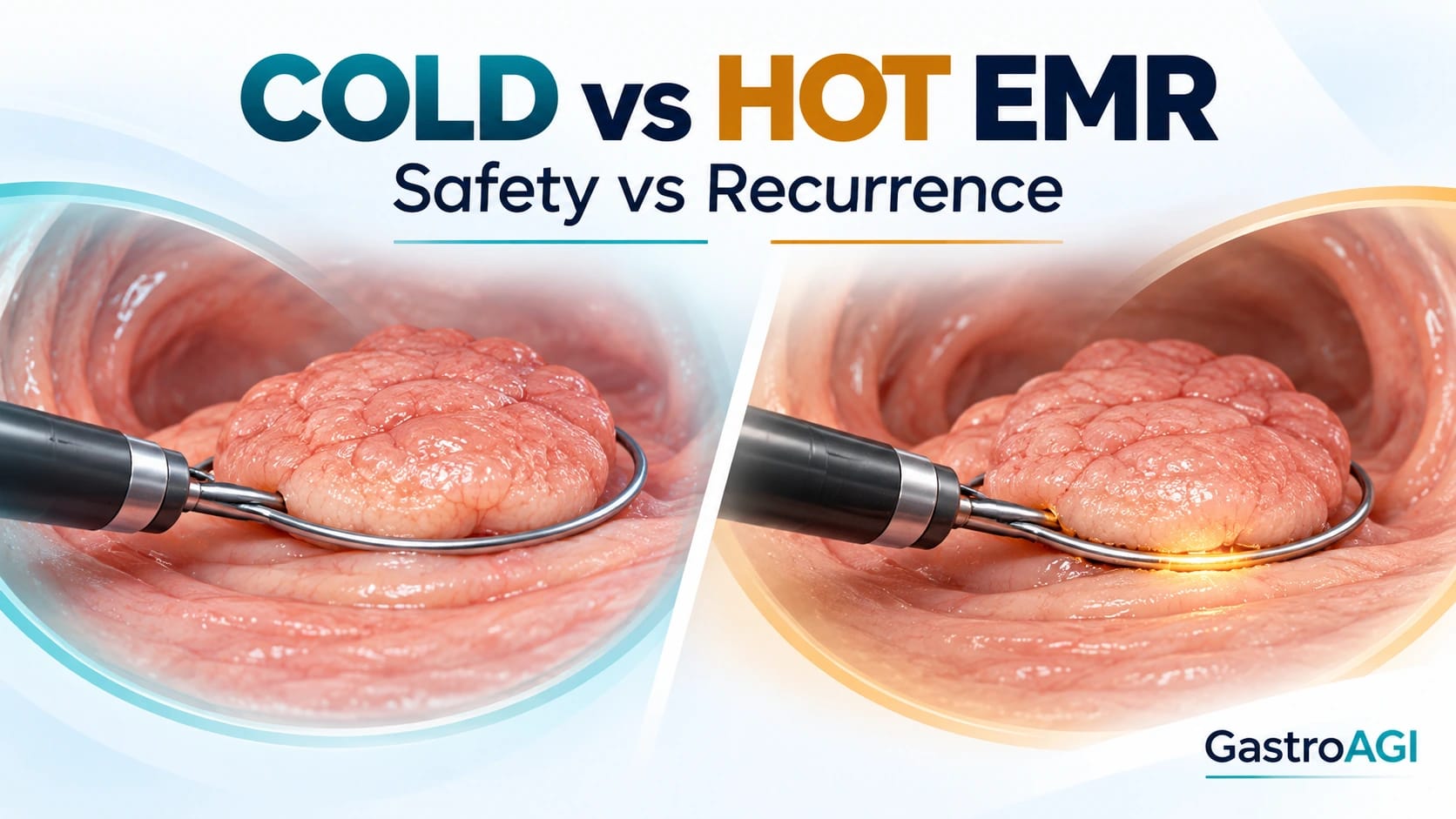 Cold vs Hot EMR for Large Colorectal Polyps: Safety, Recurrence and Patient Selection